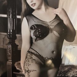 Sexy Bodystocking Lingerie-Black Color-PLUS Queen Size- Brand New $30- NUEVO EN PAQUETE