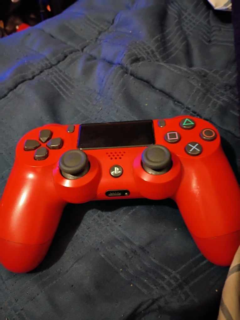 Red Ps4 Controller 