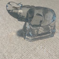 Elephant Glass Figurine