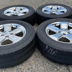 18” JEEP WRANGLER GRAND CHEROKEE COMMANDER DODGE DURANGO WE FINANCE RIMS SET WHEELS RIMS TIRES