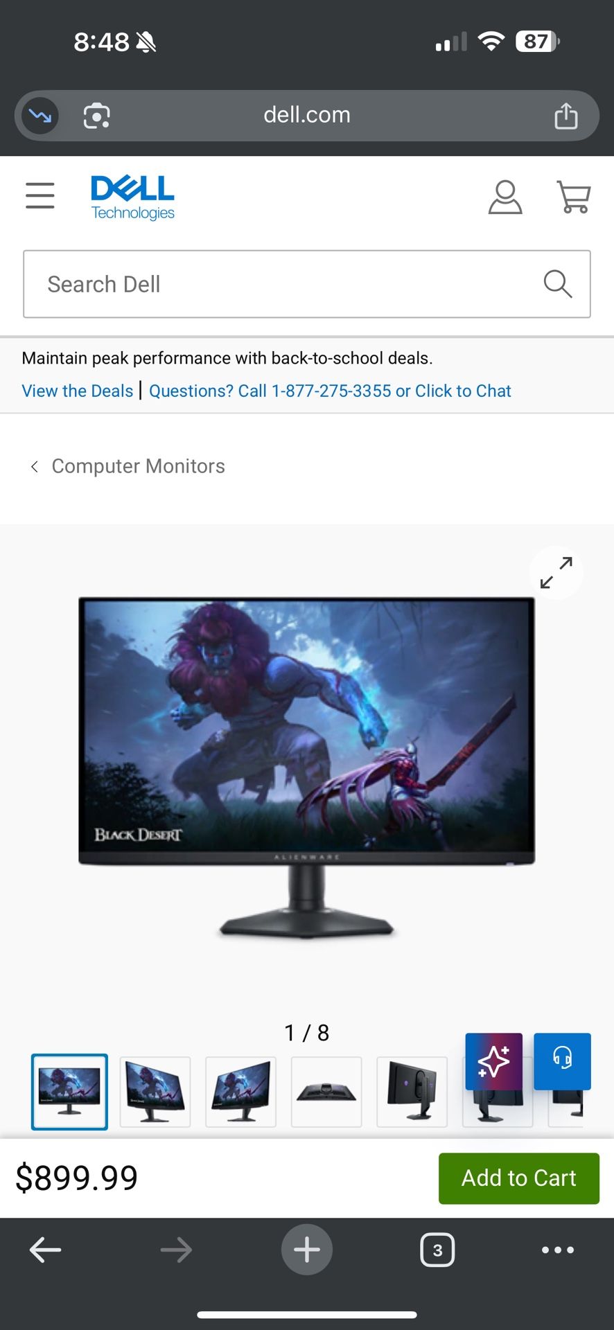 Alienware 27 360Hz QD-OLED Gaming Monitor - AW2725DF