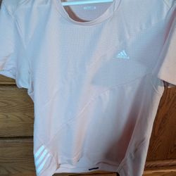 Women's Light Pink Adidas Exercise Top 