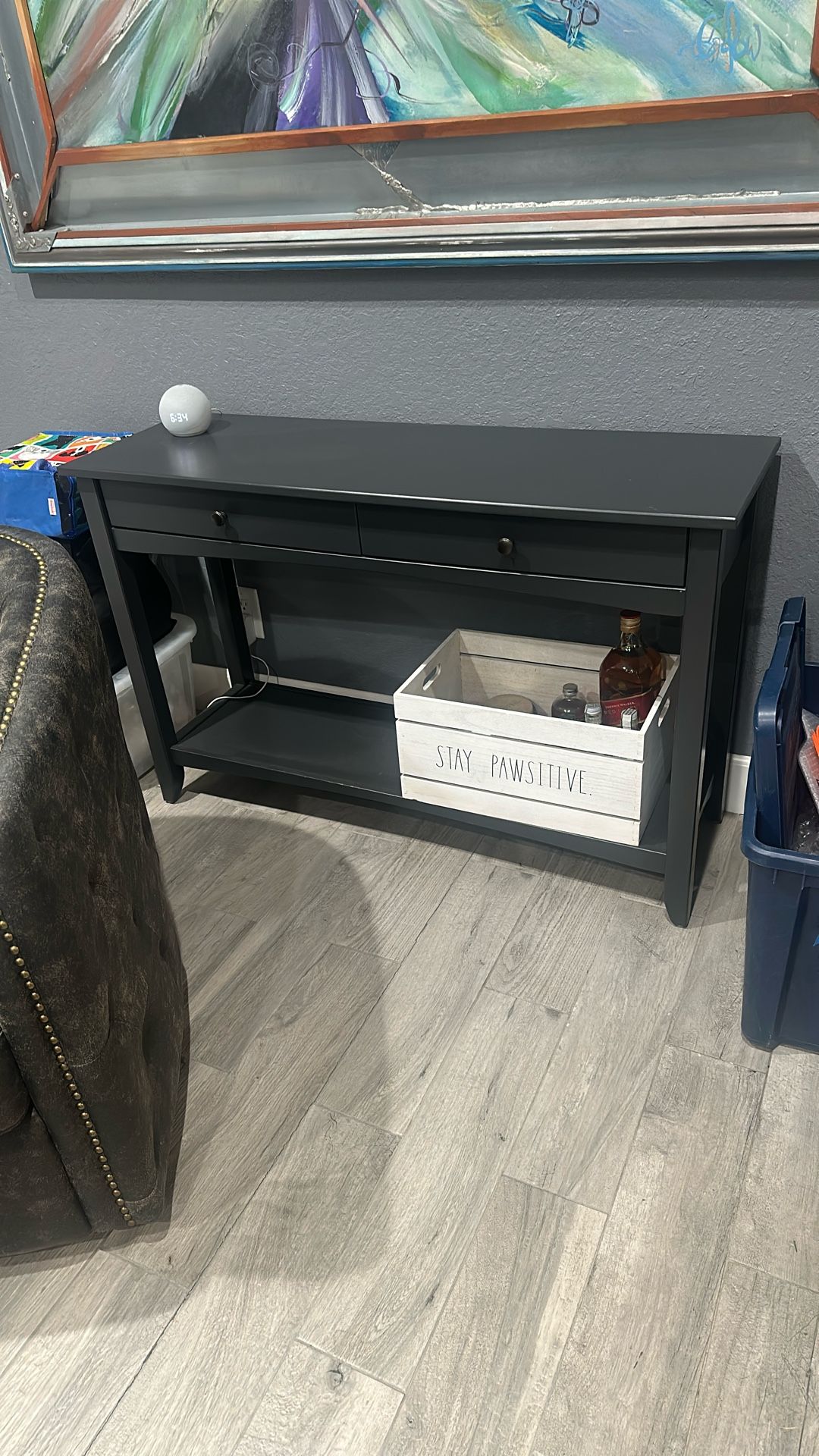 Console Table Dark Grey