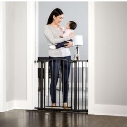 Regalo 35-Inch Home Accents Super Wide Walk Through Baby Gate, Includes 4-Inch, 8-Inch and 12-Inch Extension, 4 Pack of Pressure Mounts and 4 Pack of 