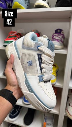 AMIRI MA-1  WHITE/LIGHT BLUE SNEAKERS NEW COLLECTION