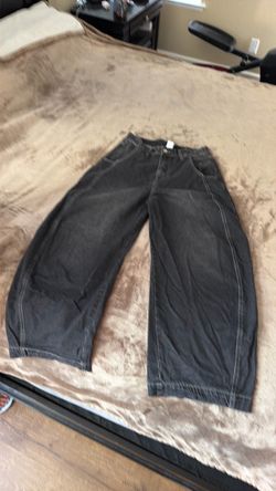 Black Wide Leg Denim Jeans