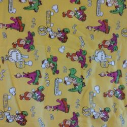 Vintage 1991 Flinstones Fabric