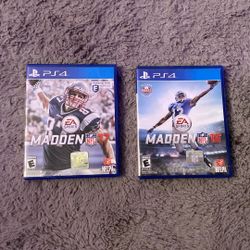 Madden 16 & Madden 17 (Both PS4)