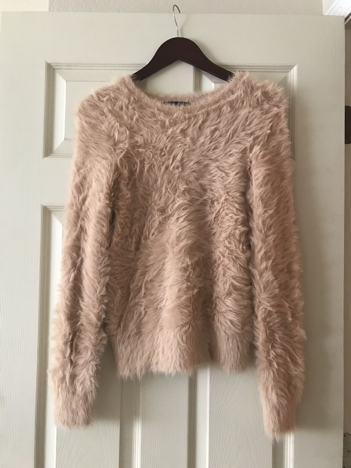 Banana Republic Pink Fuzzy Sweater Size Small