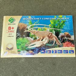 3D Puzzle Wood Construction Kit Lobster