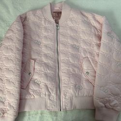 Hello Kitty x Forever 21 Pink Rhinestone Bomber Jacket