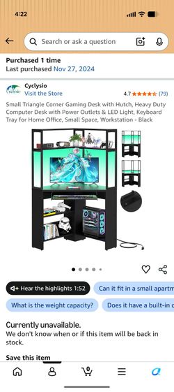 Corner desk-built