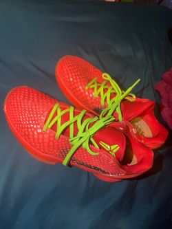 Nike Kobe Basketball Sneakers Red Green