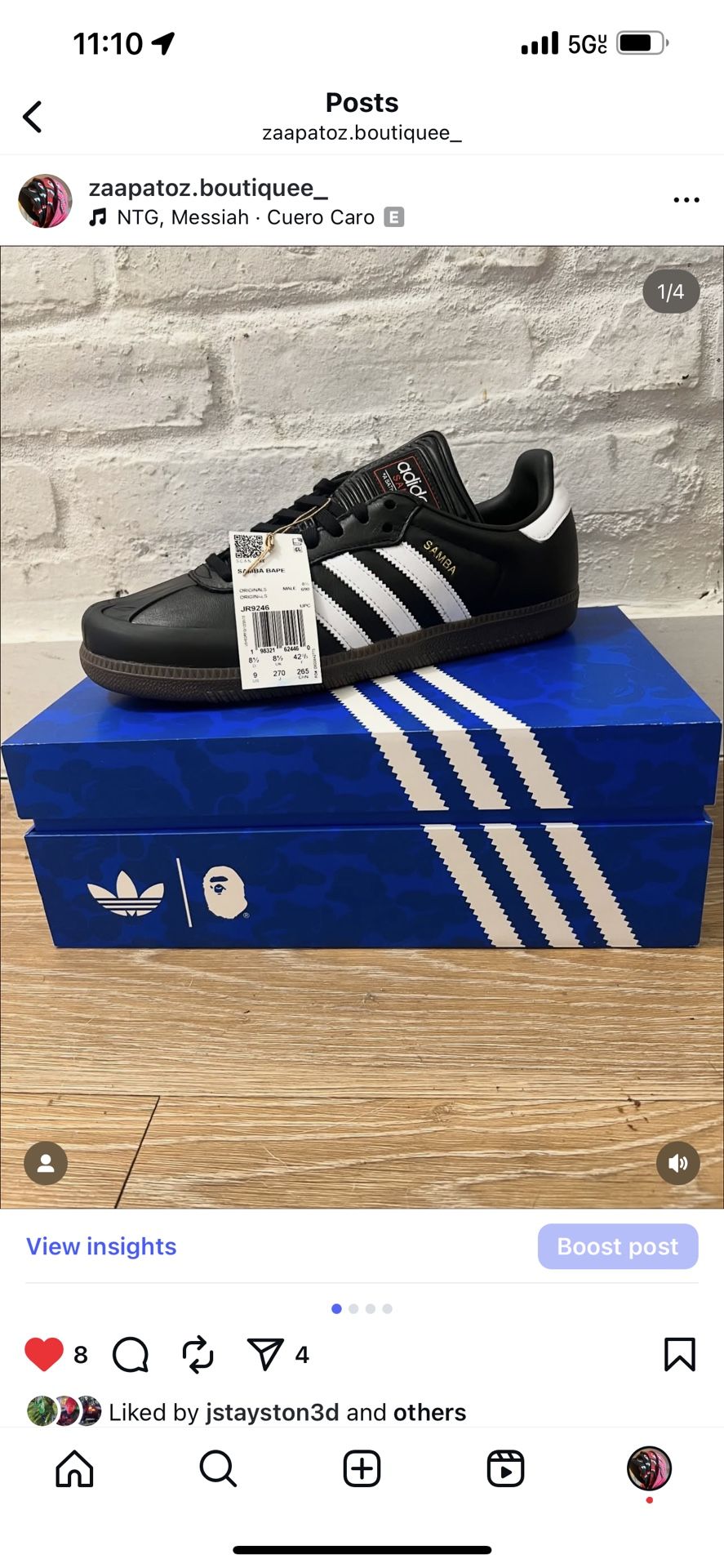 ADIDAS X BAPE “SAMBAS”