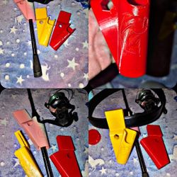 Hands Free Fishing Rod Holder Clip On