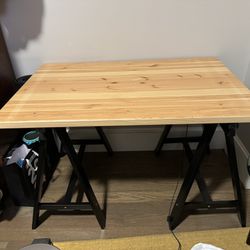 IKEA Kullaberg Wooden Tabletop With 2 Black Easels