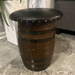 Barrel Stool Very Solid Wood 