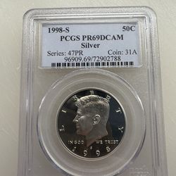 Kennedy Silver Half Dollars  PCGS Proof 69 Deep Cam