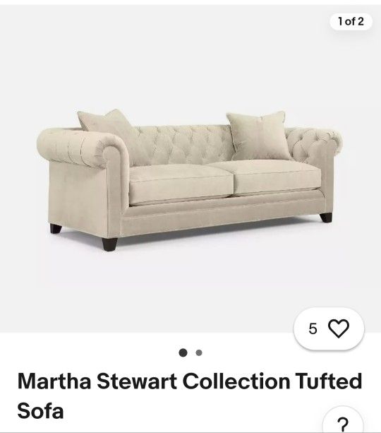 Sofa and accent arm chair