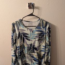 Hang Ten Long Sleeve Shirt Size Large, UPF50, Stretch Material