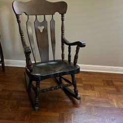 Bent And bros, Solid Wood Antique Rocking Chair 