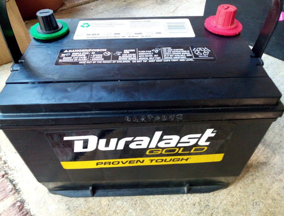 Duralast Gold group 34 car truck battery perfect condition