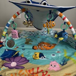 Disney Baby Finding Nemo Mr. Ray Baby Activity Gym & Tummy Time Play Mat by Bright Starts