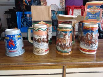 Collectors Budweiser Steins