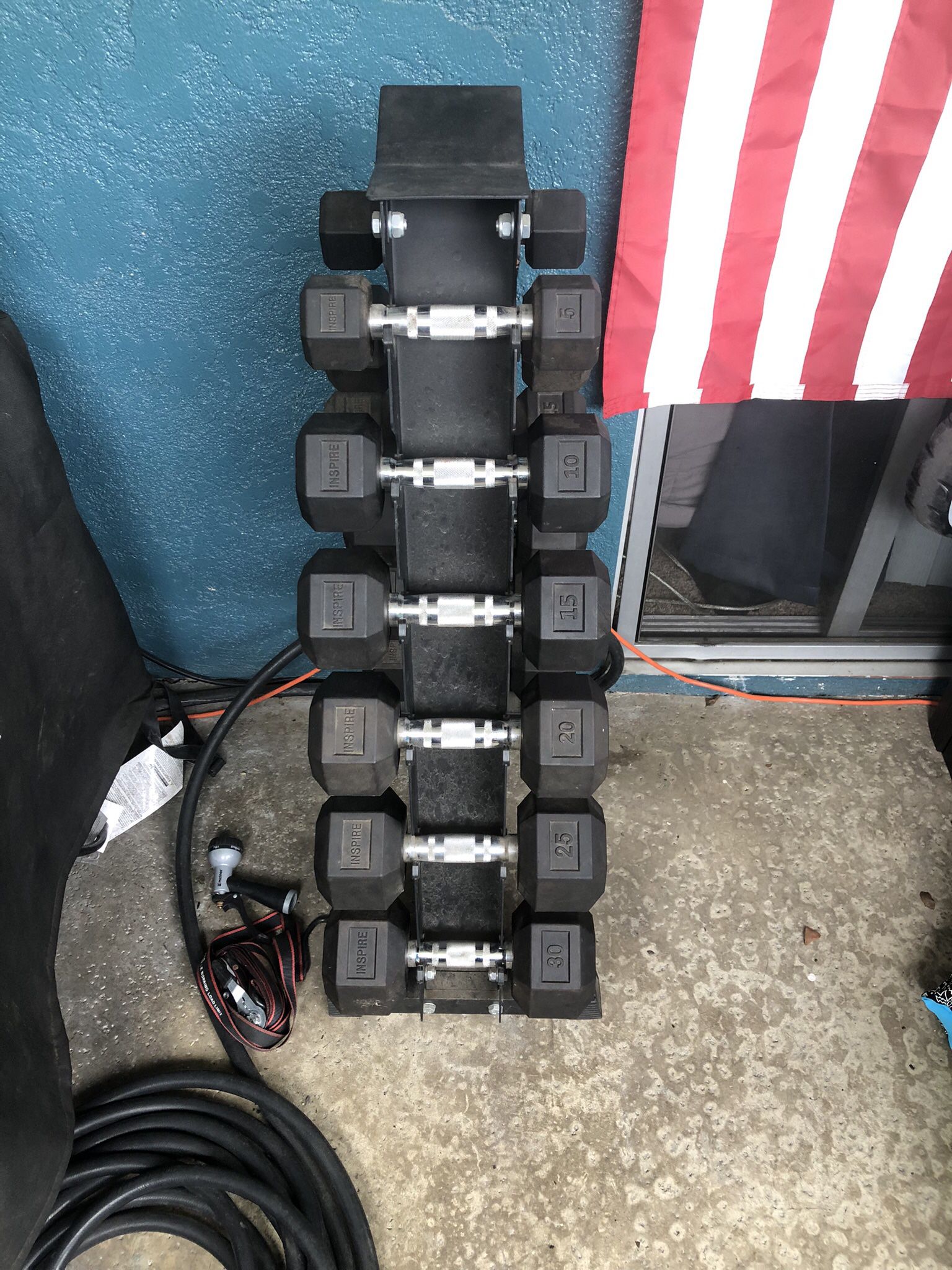 Inspire 210 Lb Dumbbell Weights 