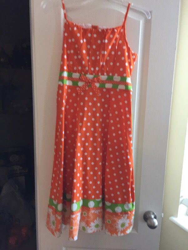 Girls size 16 polka dot sundress. Worn once.