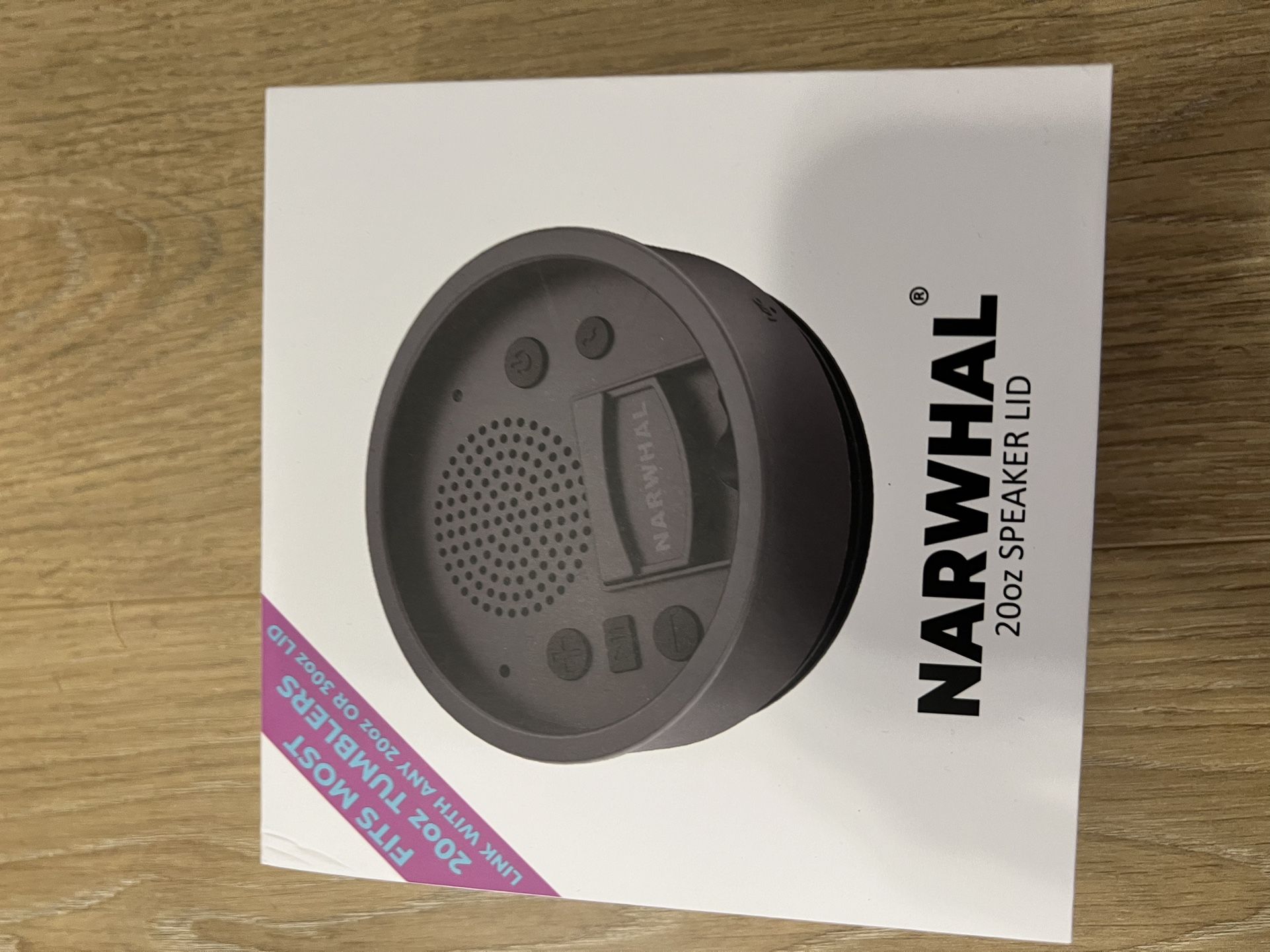 Narwal 20 Oz Speaker Lid. New Never Used