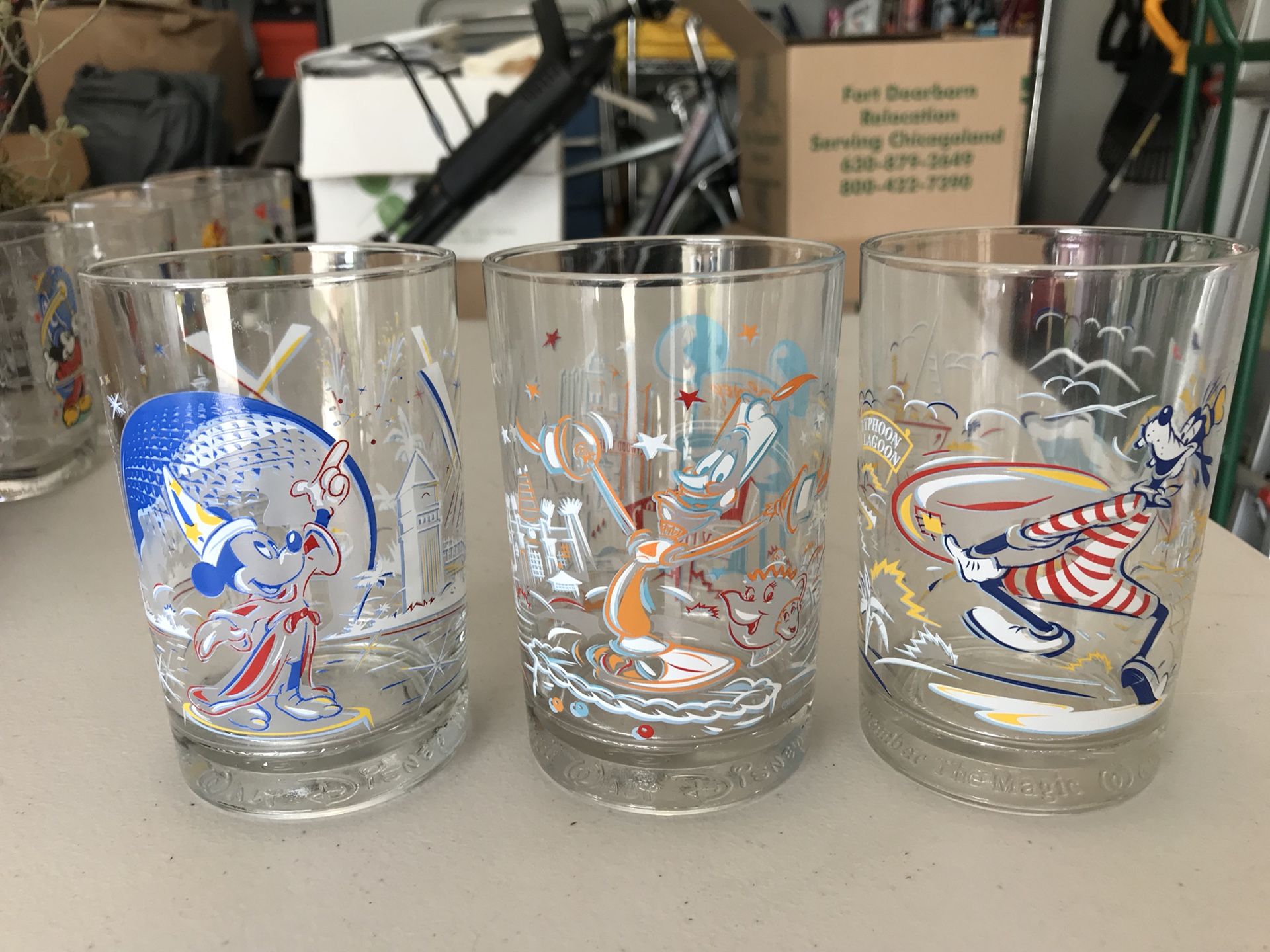 Disney collector glasses