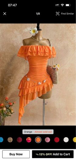 Orange dress