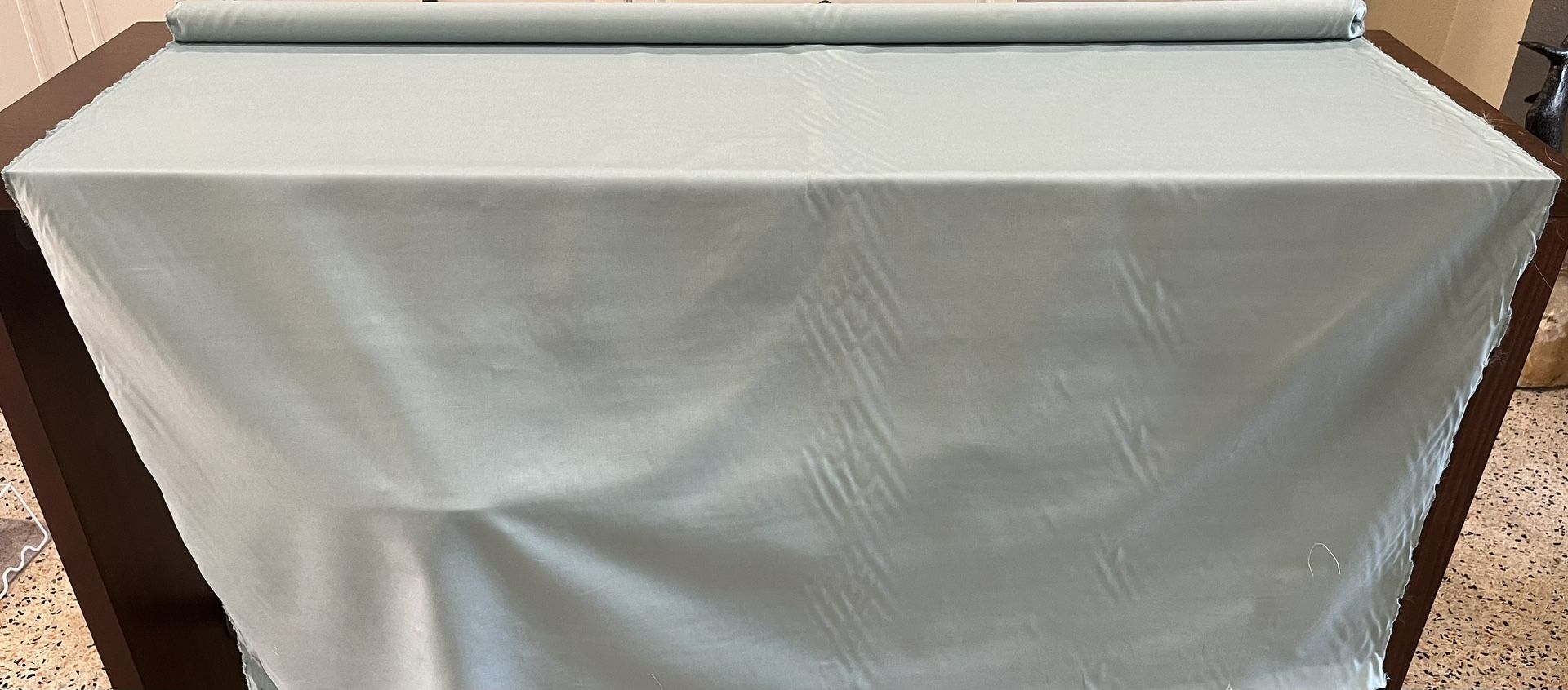 Seafoam green drapery/upholstery fabric Remnant