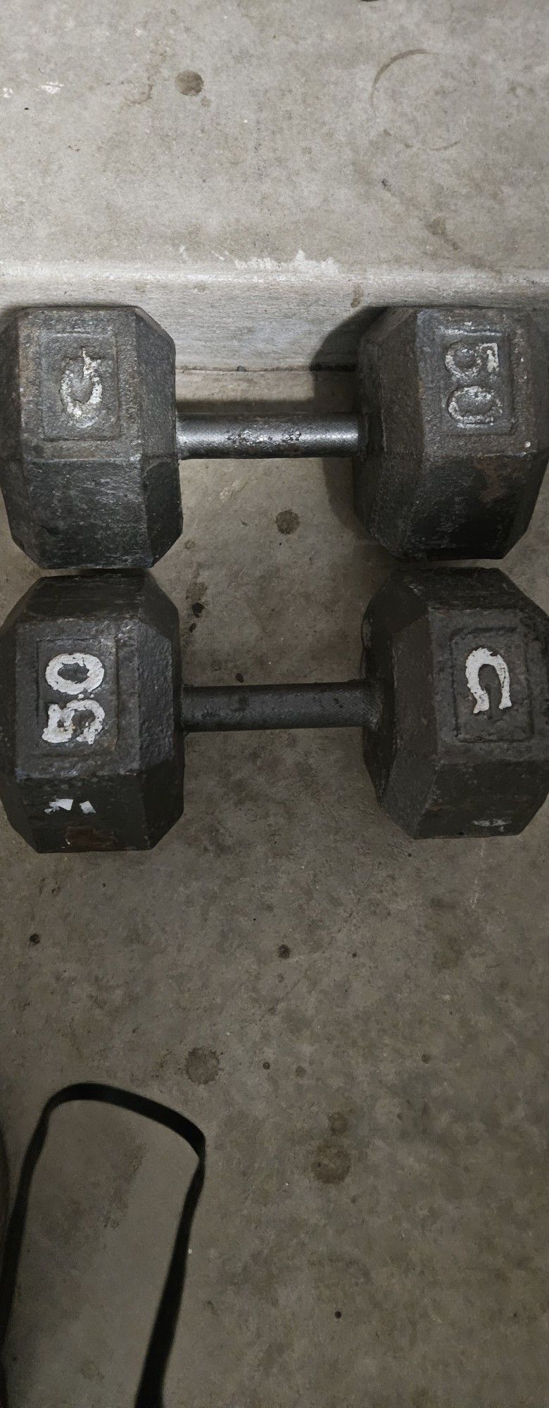 Dumbbell dumbbells dumbell dumbells 2 50lb weights total 100lbs for $140 for set