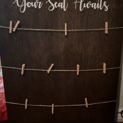 WEDDING SEAT CHART, HAND MADE, BRAND NEW