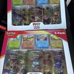 Pokemon Scarlet & Violet 151 Mini Tin 5 Pack Costco