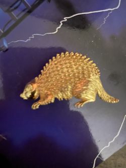 Gold Porcupine Pin