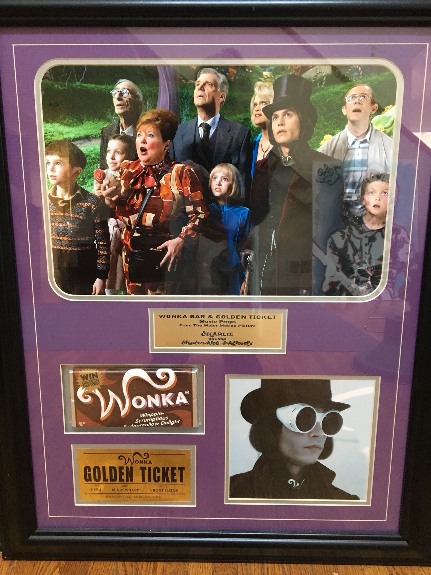 Willy Wonka Movie Props framed Photo