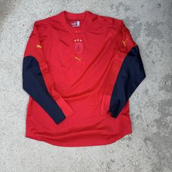 Puma Italy red long sleeve jersey size XXL