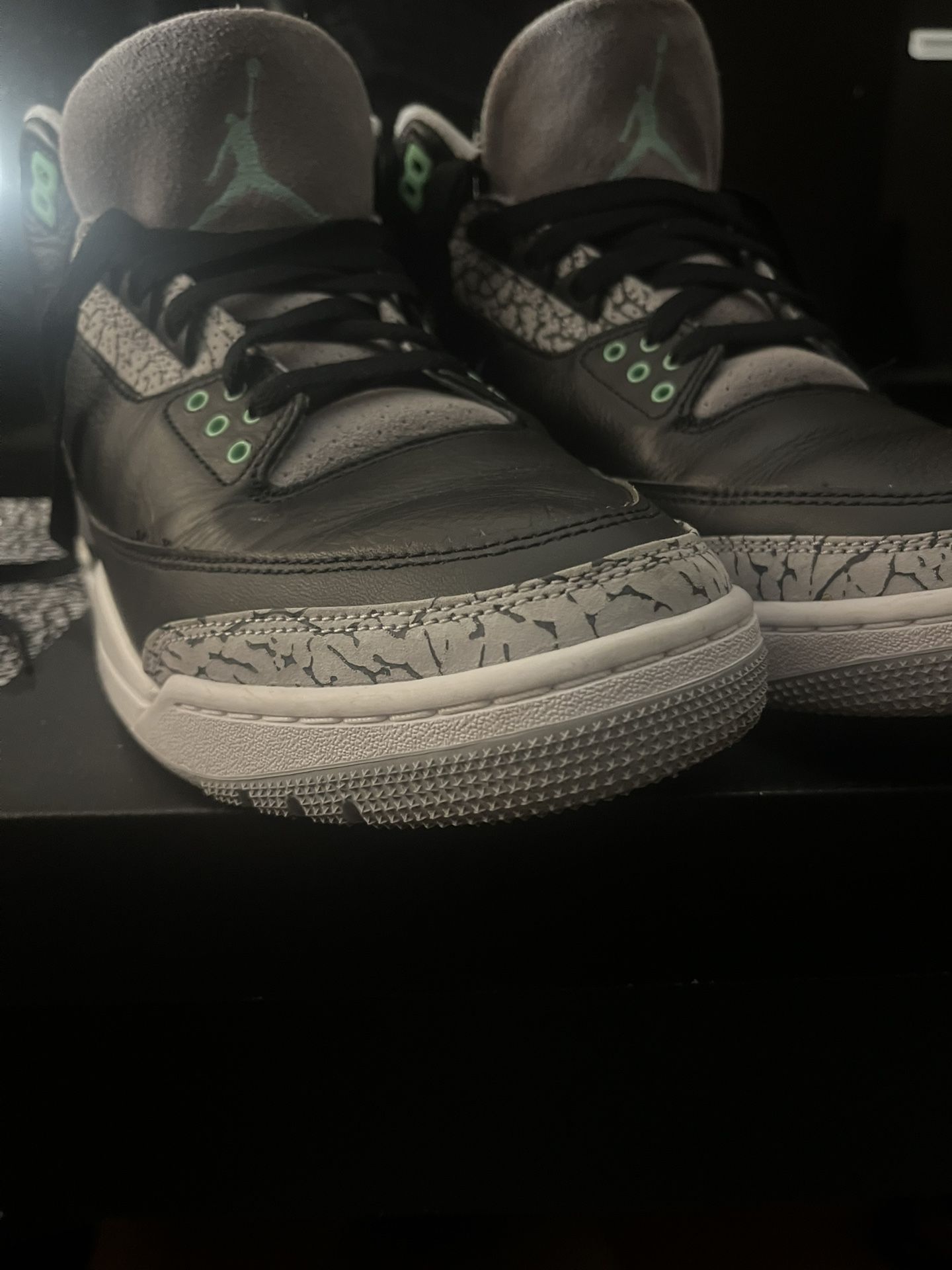 Jordan 3s Green Glow