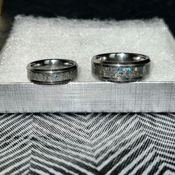 ‘Star Dust’ Wedding Rings