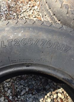 Firestone transforce AT LT265/70/r17