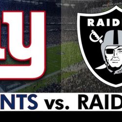 New York Giants at Las Vegas Raiders Sunday, December 28, 2025 1:05 PM Allegiant Stadium, Las Vegas, NV Section 432 Row6 Seats 24-25 See
