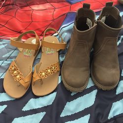 Girls sandals and boys boots