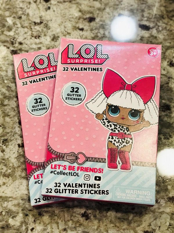 💝 💕LOL Surprise Dolls Valentines Card’s 💝 💕