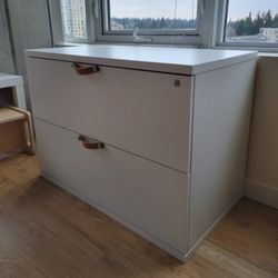 Lockable 2-Drawer Office Storage Cabinet – Keys Included