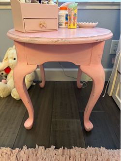 Shabby Pink Nightstand/End Table
