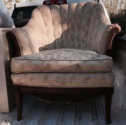 ANTIQUE CHAIR NEEDS LOVING $50