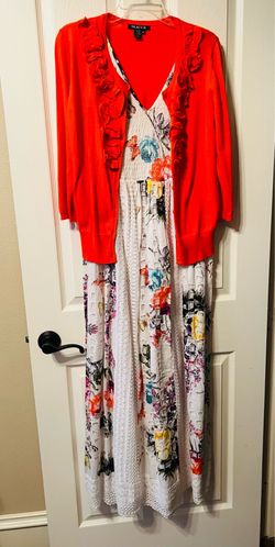 Gorgeous Maxi Dress & Ruffle Cardigan M